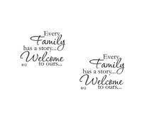 2 PCS Adesivi Da Parete Soggiorno Adesive Murali Decalcomanie Muro