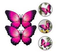 2 Pcs Adesivi Farfalle Decalcomanie Da Muro Murali Per Camera Letto