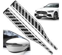 2 Pcs Adesivo in Fibra di Carbonio Anti-Collisione Strisce adesive per specchietto retrovisore Adesivo Fibra di Carbonio Auto Car Door Bump Protector Sticker per Auto SUV Pickup Truck