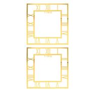 2 Pcs Adesivo Orologio Digitale Da Parete Per Camera Letto Decalcomanie