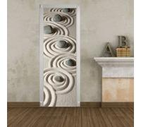 2 Pcs Adesivo Per Porta Autoadesiva Carta Da Parati Adesivi Murali Creativi