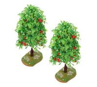 2 Pcs Alberi Da Frutto Adormento Del Tavolo Di Sabbia Albero Frutta Artificiale
