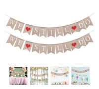 2 Pcs Ama L'arte Del Latte Sposa Facciamo Ancora Banner Appendiamo Bandiera