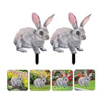 2 Pcs Animali Da Giardino Figurine Decorazione Del Prato Per La Primavera