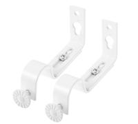 2 Pcs Arredamento Per La Casa Staffe Asta Tende Bianca Ganci