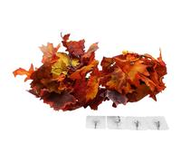 2 Pcs Artificial Autumn Maple Leaves Garland, Fall Hanging Plant for Home Garden Wall Doorway Backd