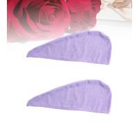2 Pcs Asciugamano Per Capelli Super Assorbente Cuffia Asciugacapelli