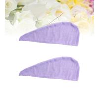 2 Pcs Asciugamano Per Capelli Super Assorbente Cuffia Asciugacapelli