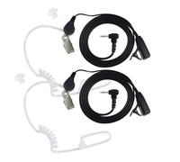2 PCS Auricolare Radio di Sicurezza con Microfono PTT, 1 Pin 2,5 mm Compatibile con Walkie Talkie TL-KR T92 H2O T82 T62 T60 XT180 e Co-b-ra - Cuffia con Tubo Acustico ad Aria