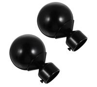 2 Pcs Bacchetta Finestra Asta Accessori Canna Romana Testa