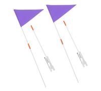 2 Pcs Bandiera Del Rimorchio Della Bicicletta Bandiere Sicurezza Avvertimento