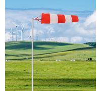 2 Pcs Bandiera Vento Manica Per Esterno Indicatori Direzione Del