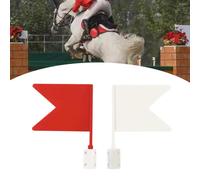 2 pcs bandiere di direzione equestre rosse bandiere ad ostacoli da gioco