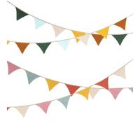 2 Pcs Bandierine Decorative Striscione Per Feste Compleanno Striscioni Partito