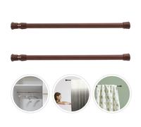 2 Pcs Bastone Regolabile Per Tende Telescopico Asta Retrattile