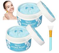 2 Pcs Beauty Hydra Moist Ice Water Sleeping Mask Hydra Moist Ice Water Sleeping Mask Hydramoist Ice Water Sleeping Mask Ice Water Sleeping Mask Hydra Moist 1 Pennello Per Maschera