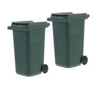 2 Pcs Bidone Della Spazzatura Con Il Coperchio Cestino Da Scrivania