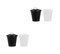2 Pcs Bidone Spazzatura Interno Contenitore Secchio Piccolo Adorabile Della