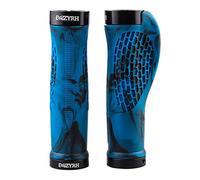 2 Pcs Bike Handlebar Grips Widen Holding Ergonomic Bicycle Grips Soft Rubber Double Locking Handle Grips CAMO for Bicycle Mountain BMX (Blue)