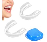 2 PCS Bite Dentale Notturno, Dispositivo Anti Russamento, Anti Russare Per Facilitare Respirazione Notturna, Adatto per la maggior parte delle persone, Lasciati dormire bene