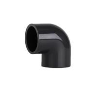 2 PCS Black PVC 90 degree elbow water pipe fittings ID 20MM-50MM, corrosion-resistant siphon industrial fish tank sewage joint(32mm)