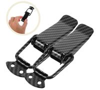 2 Pcs Bloccaggio Del Paraurti Cofano in Fibra Di Carbonio La Serratura