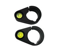2 Pcs bolla livella a bolla d'aria verde for vesciche asta centrale in fibra di carbonio asta di misurazione accessori for mappatura diametro foro 32 mm metallo