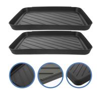 2 Pcs Boot Trays Raised Edge Pratico Vassoio Tappetino Vaso Di Fiori