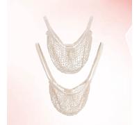 2 Pcs Borsa Con Coulisse in Cotone Borse Di Stoffa Riutilizzabili