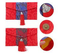 2 Pcs Borsa Porta Soldi Del Festival Bustine Rosse Buste Pacchetto Rosso