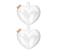 2 Pcs Bottiglia Trasparente Piccole Bottiglie Con Tappo in Sughero