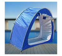 2 PCS Box Biciclette Può Essere Giuntato Box Biciclette con Tessuto Oxford 210D PU4000 Impermeabile Tettoia per Auto Da Esterno Capanno Attrezzi Da Giardino,Blue
