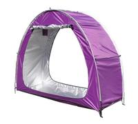 2 PCS Box Biciclette Può Essere Giuntato Box Biciclette Da Esterno con Doppie Porte per 2-5 Biciclette Garage Moto Tettoia per Esterno,Purple
