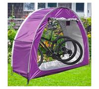 2 PCS Box Biciclette Può Essere Giuntato Box Biciclette Da Esterno con Tessuto Oxford 210D PU4000 Impermeabile Box Biciclette Ricovero Attrezzi,Purple