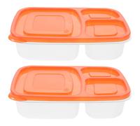 2 pcs Box da pranzo a prova di perdite comoda contenitore alimentare alimentari