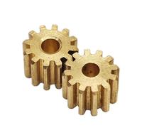 2 Pcs Brass 143.17A Motor Pinion Gear 0.5 Module 14 Teeth 7.9x5mm 3.175mm Tight Fit Shaft