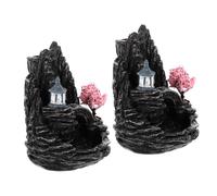 2 Pcs Bruciatori Di Incenso Riflusso Moderno Bruciatore Portaincenso