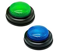 2 PCS Buzzer Button, Buzzer Gioco, Buzzers Pulsante Gioco, Buzzers di Giocos con Luce E Suono, Adatto per Il Giocos A Casa E L'insegnamento In Classe per Bambini Dai 3 Anni In Su