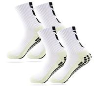 2 Pcs Calze Calcio Antiscivolo Uomo, Calze Antiscivolo Calcio Anti Vesciche Addensare Cotone Calzini Sportivi Donna Traspirante Calzini Grip Calcio Football Socks per Uomo Donna-Unisex Adulto
