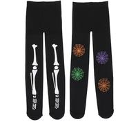 2 PCS Calze Halloween Collant Scheletro Bimba Spider Di Simulazione