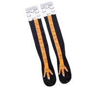 2 PCS Calzini con Piedi di Pollo Divertenti, Calzini di Pollo, Calze a Zampa di Gallina per Abbigliamento, Calzini di Cartone Animato, Invernali, Caldi, Calze al Ginocchio