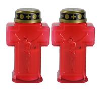 2 Pcs Candela Batteria Candele Commemorative Decorazione Leggera
