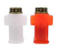 2 Pcs Candele Commemorative Candela Tremolante Decorazioni Cimiteriali