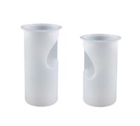 2 Pcs Candele Stampi Formine Cuore Stampo Creativo Artigianale Silicone