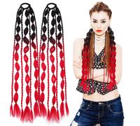 2 Pcs Capelli Finti Coda Estensione Dei Di Cavallo Estensioni Colorati