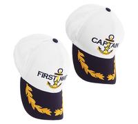 2 Pcs Cappello Da Marinaio Donna Cappellino Barca Capitano Della