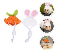 2 Pcs Cappello Decorativo Di Cincillà Coppia Animali Domestici Da Criceto