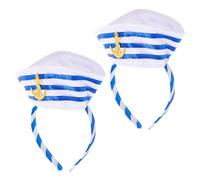 2 Pcs Captain's Hat for Bachelor Party Accessori Accessorio Per Yacht