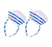 2 Pcs Captain's Hat for Bachelor Party Accessori Banche Carine