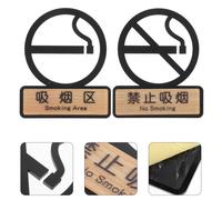 2 Pcs Cartelli Vietato Fumare Cartello Segni Murali Del Bagno Dell'ufficio